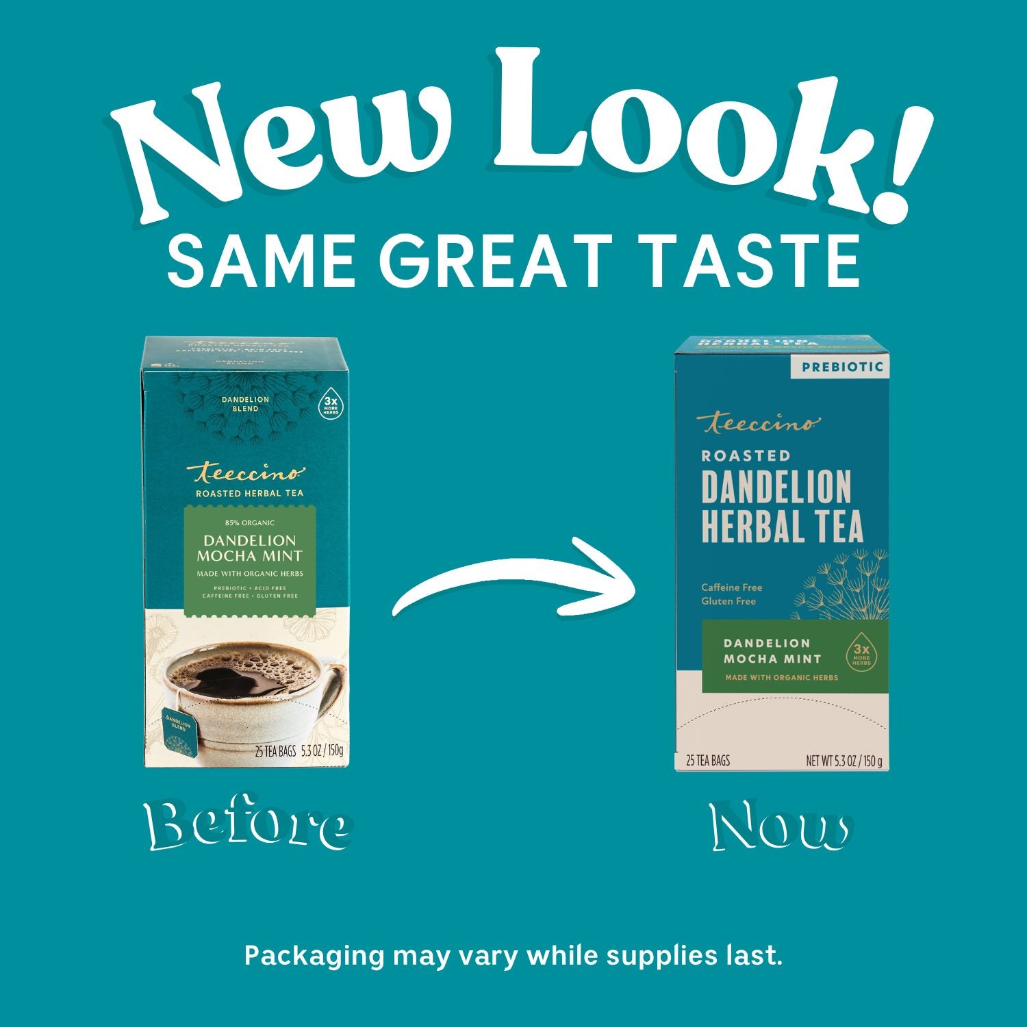 Dandelion Mocha Mint Roasted Herbal Tea – Teeccino