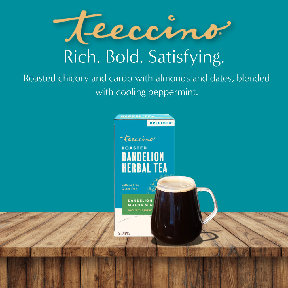 Dandelion Mocha Mint Roasted Herbal Tea – Teeccino