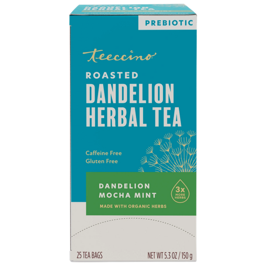 Hero view of Teeccino Dandelion Mocha Mint Roasted Herbal Tea