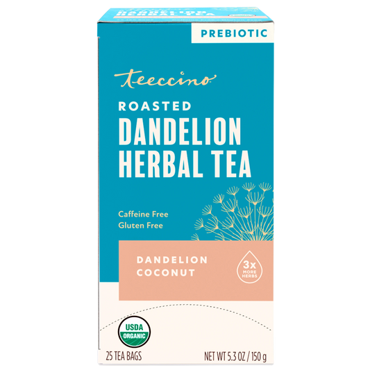 Hero view of Teeccino Dandelion Coconut Roasted Herbal Tea