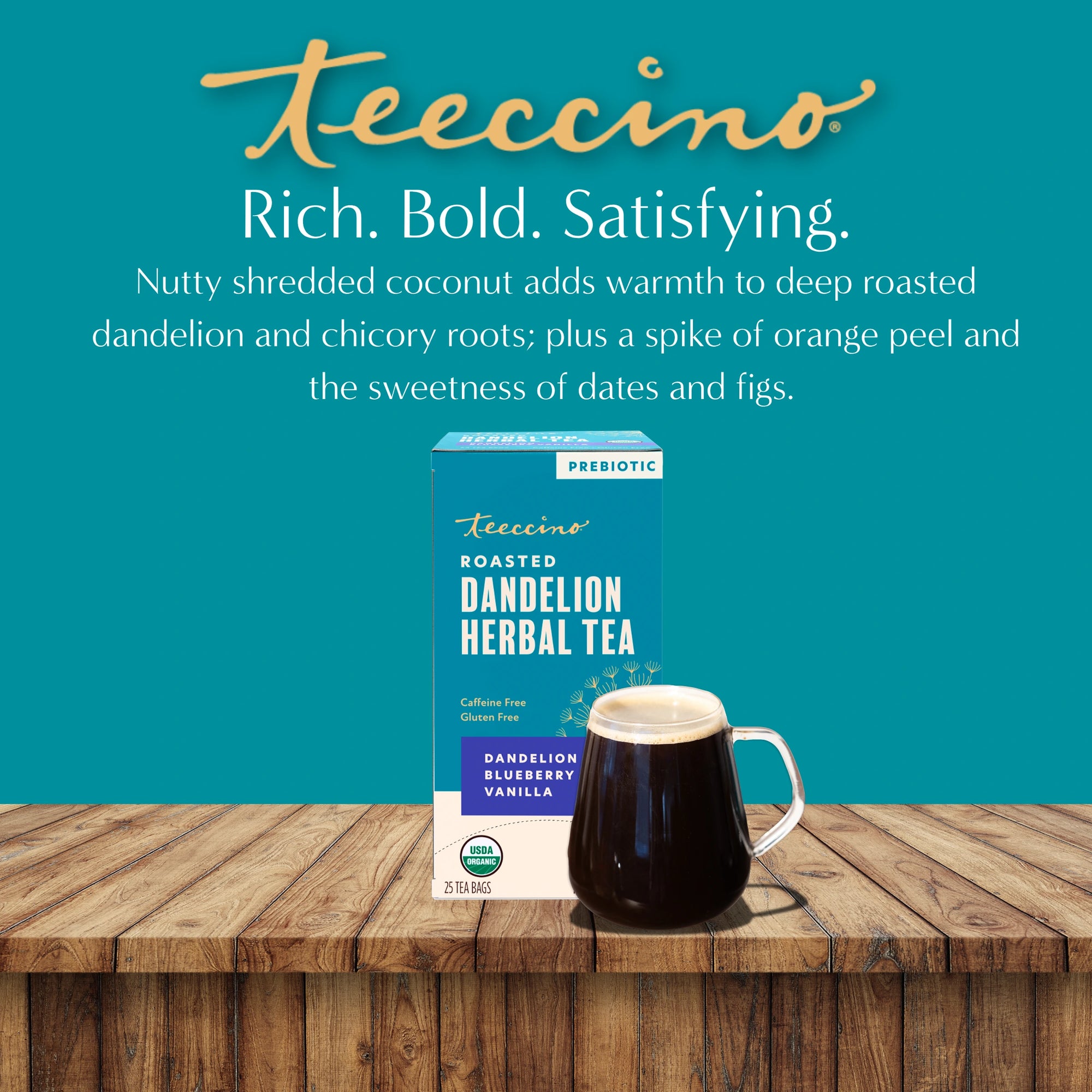 Dandelion Blueberry Vanilla Roasted Herbal Tea