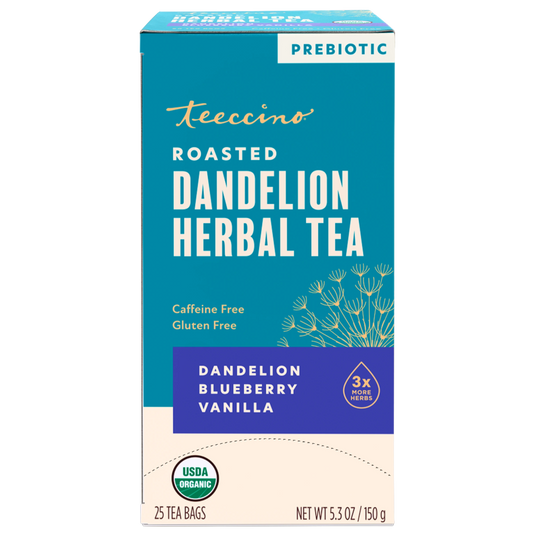 Hero view of Teeccino Dandelion Blueberry Vanilla Roasted Herbal Tea