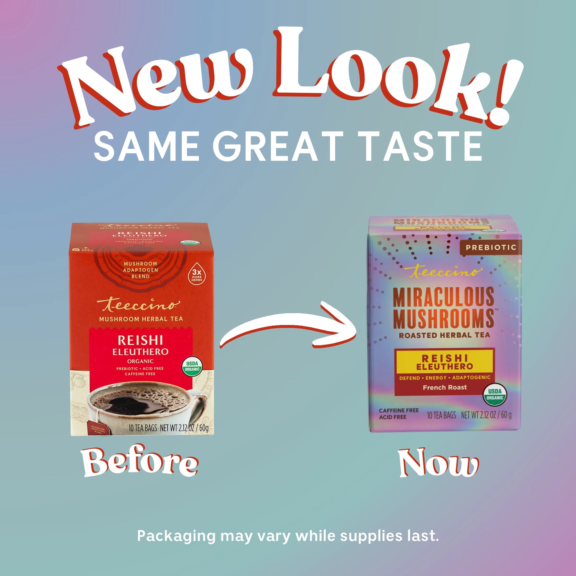 Reishi Eleuthero French Roast Mushroom Herbal Tea