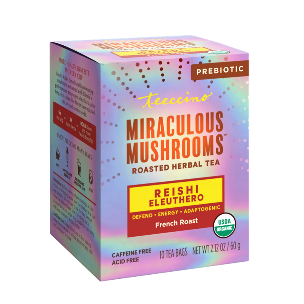 Reishi Eleuthero French Roast Mushroom Herbal Tea