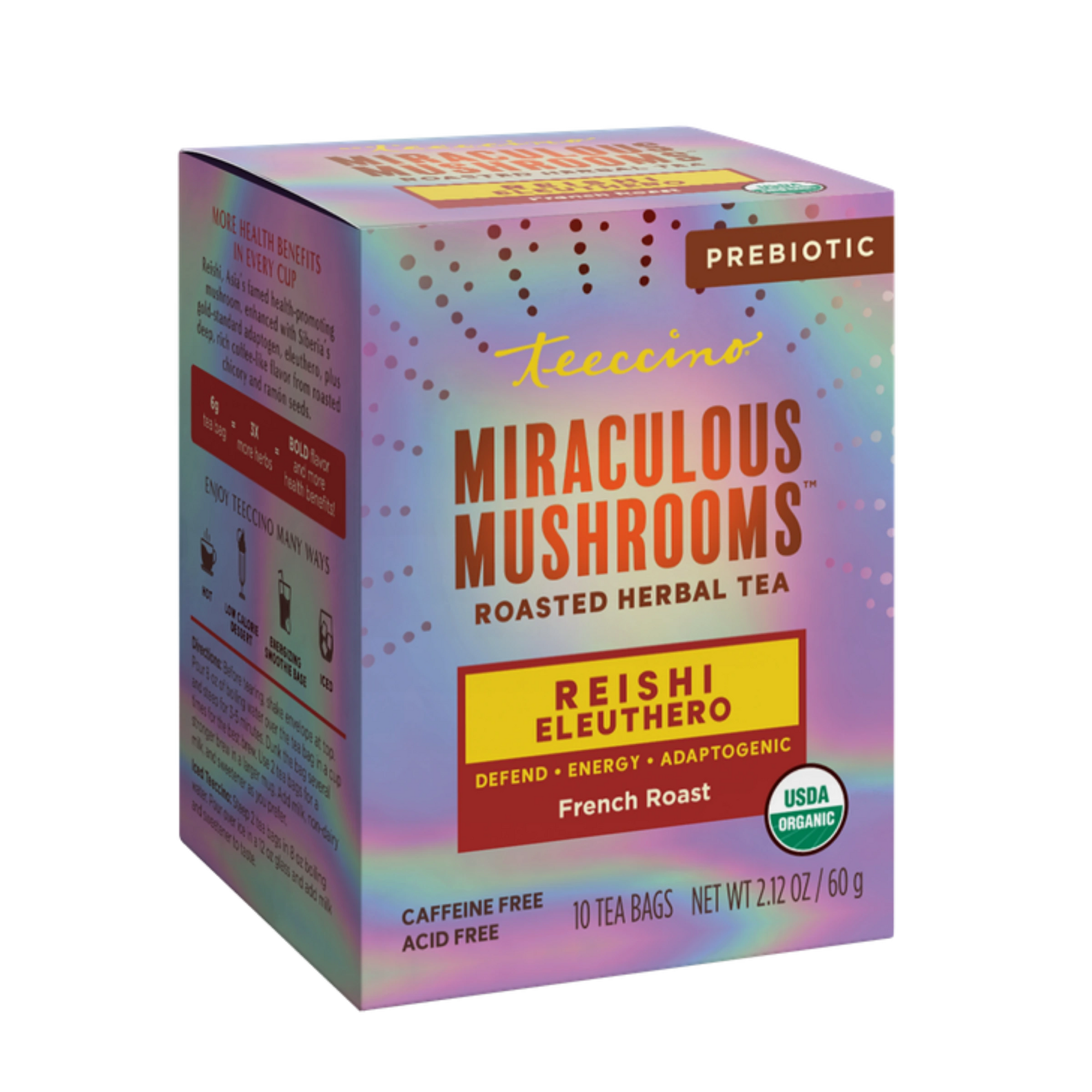 Reishi Eleuthero French Roast Mushroom Herbal Tea