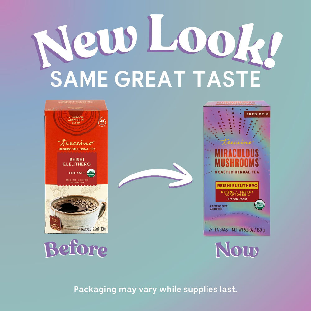 Reishi Eleuthero French Roast Mushroom Herbal Tea