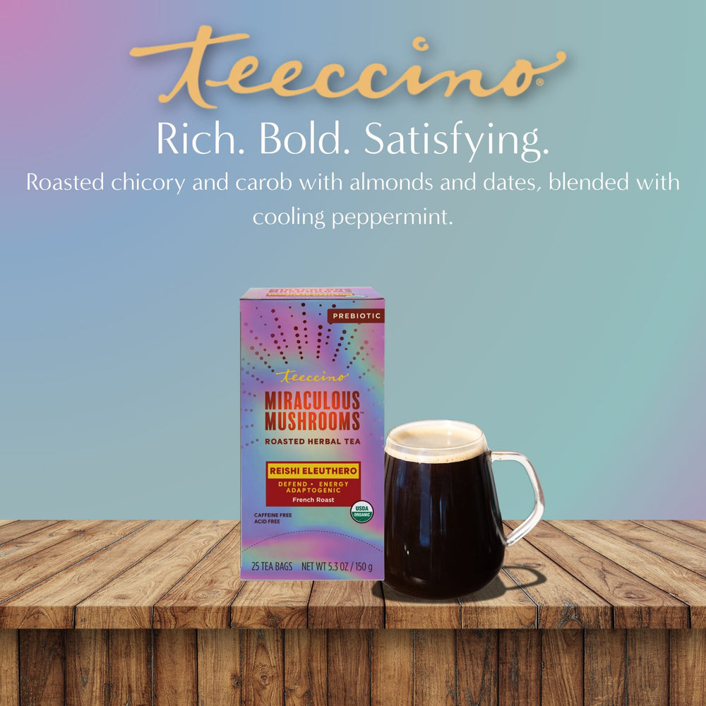 Reishi Eleuthero French Roast Mushroom Herbal Tea