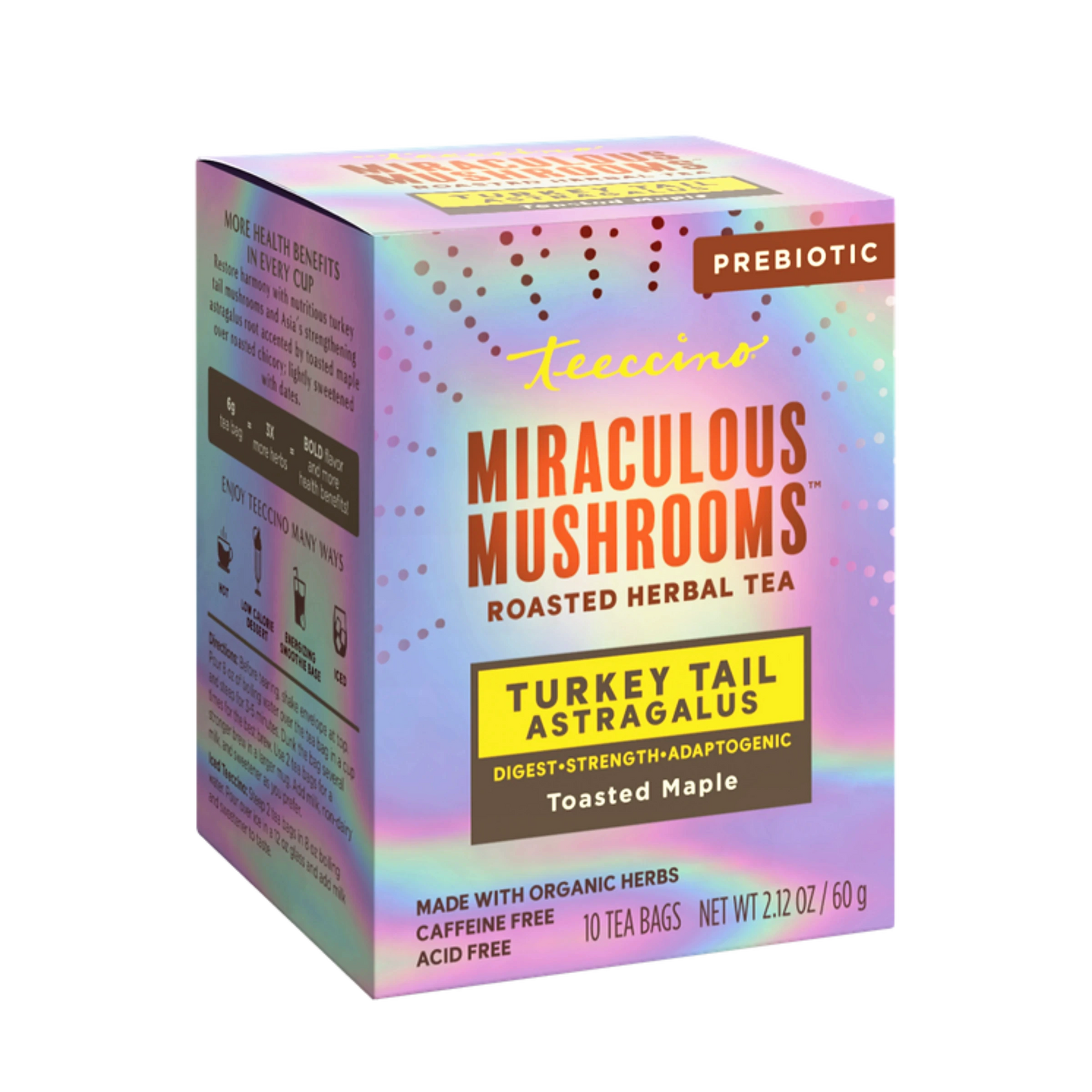 Turkey Tail Astragalus Toasted Maple Mushroom Herbal Tea