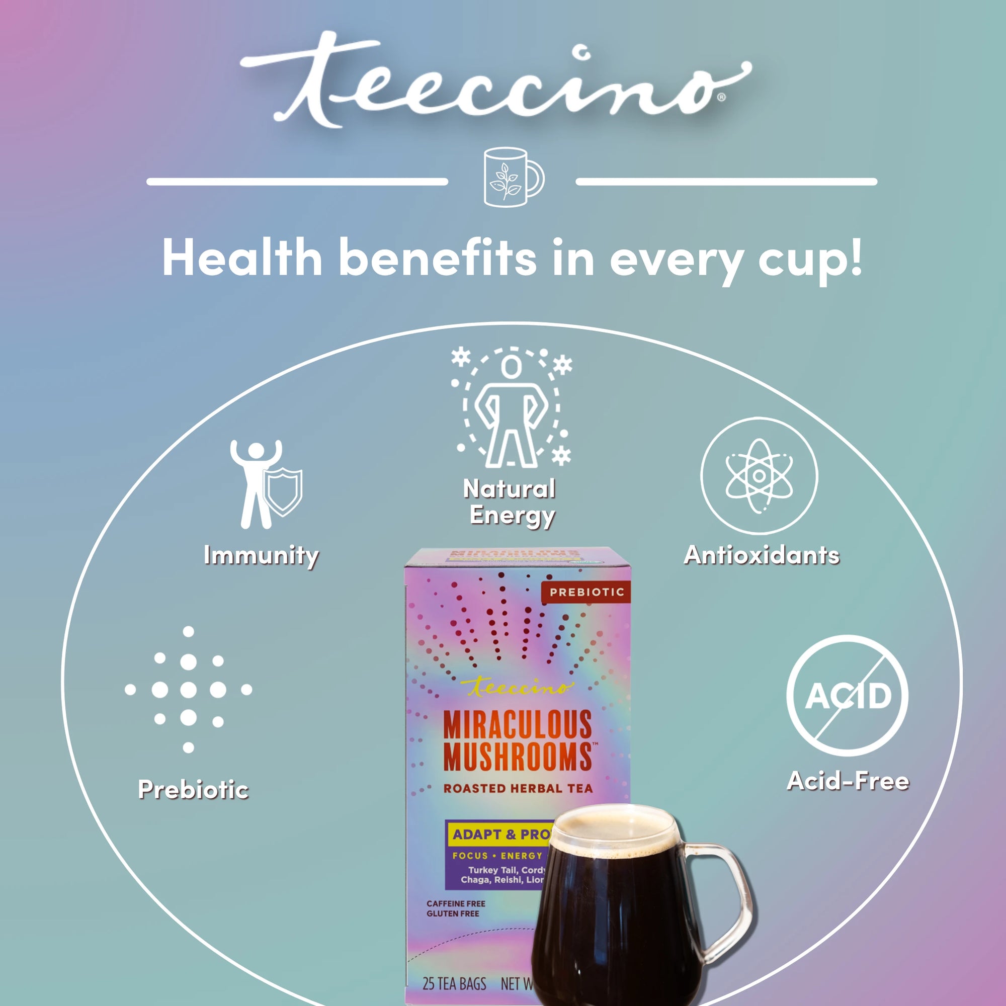 Miraculous Mushrooms® Adapt & Protect Herbal Tea