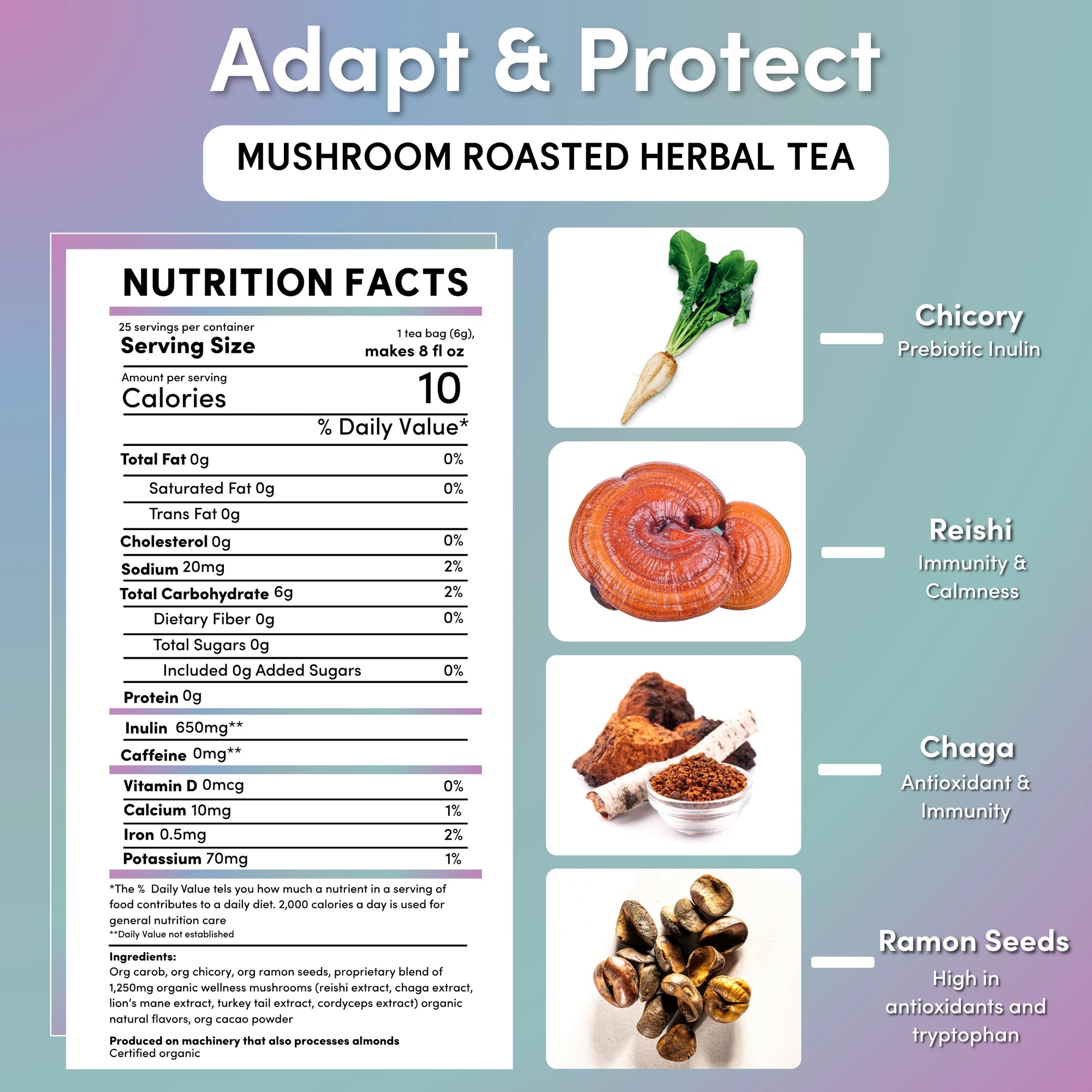 Miraculous Mushrooms® Adapt & Protect Herbal Tea