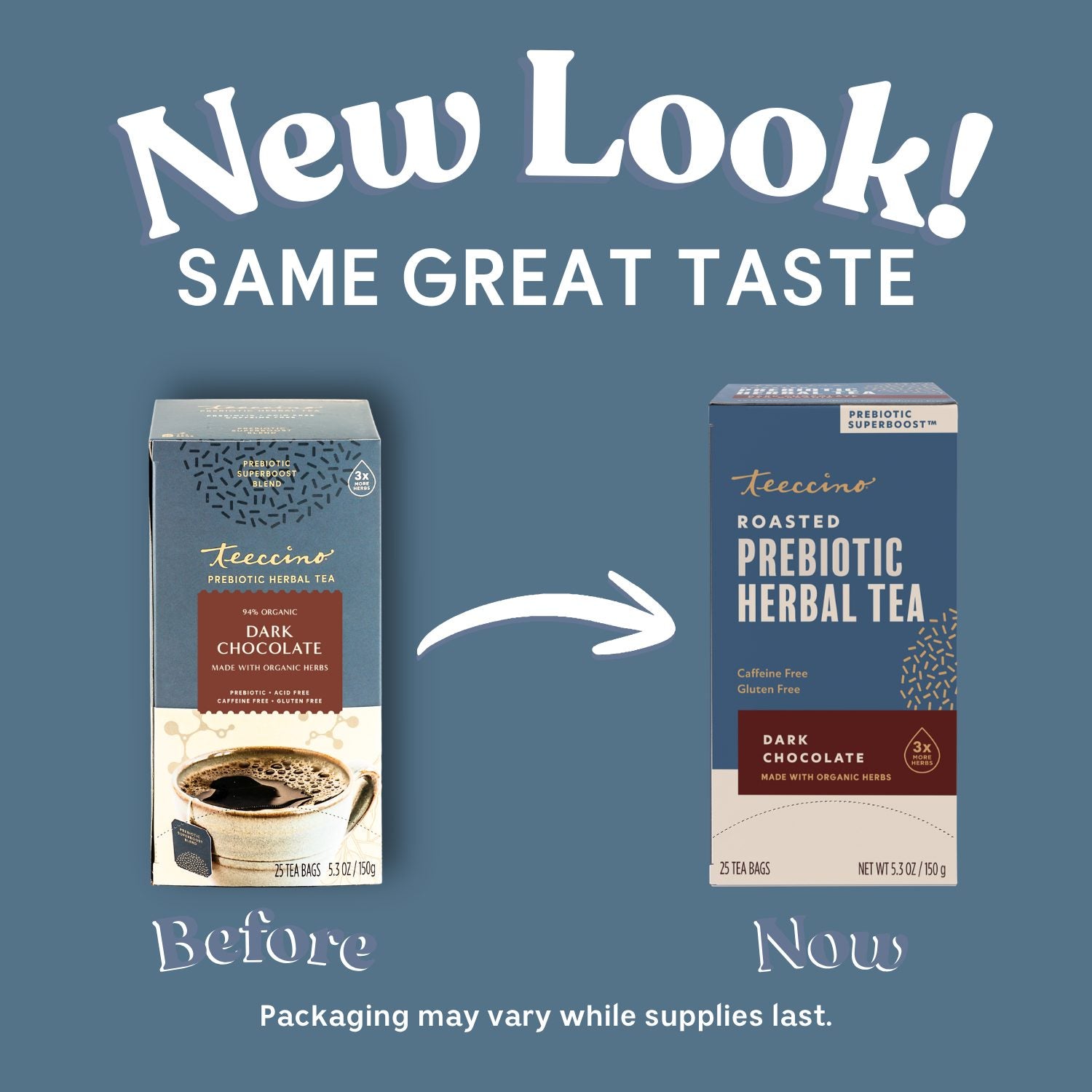 Dark Chocolate Prebiotic SuperBoost Herbal Tea – Teeccino