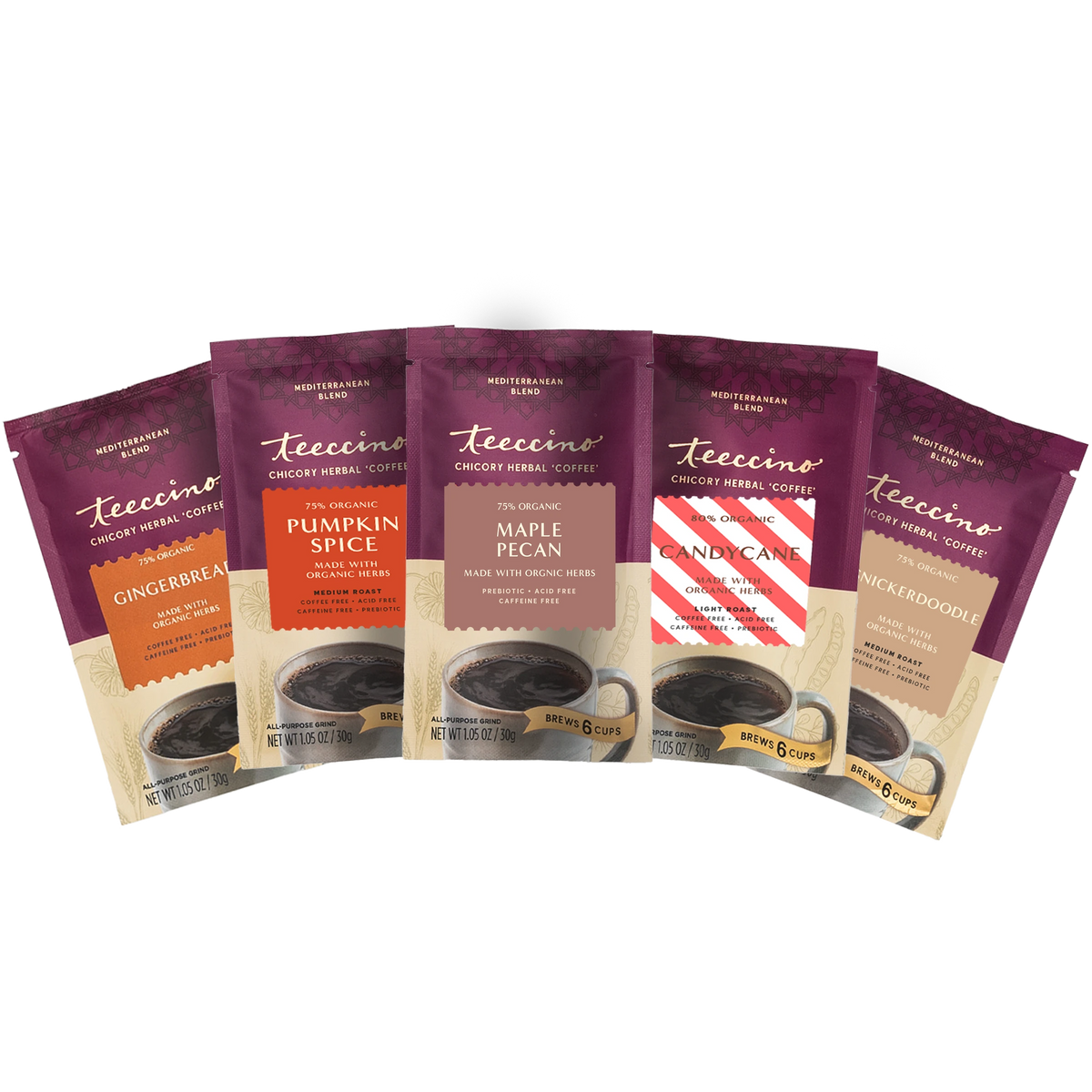 Holiday Flavors Herbal Coffee Sampler