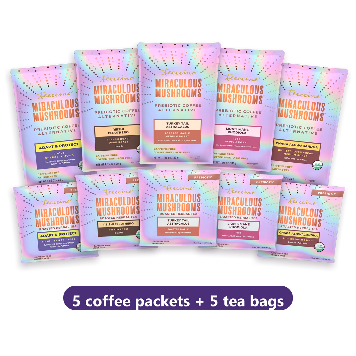 Mushroom Herbal Coffee Sampler