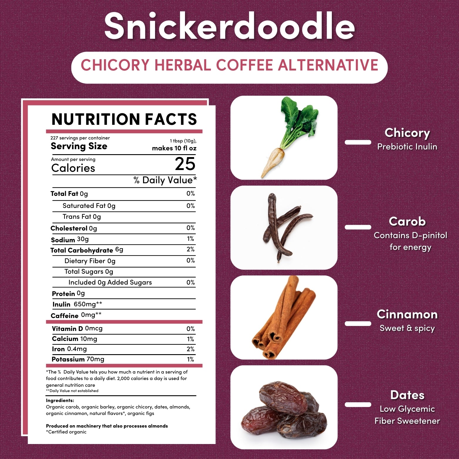 Snickerdoodle Chicory Herbal Coffee