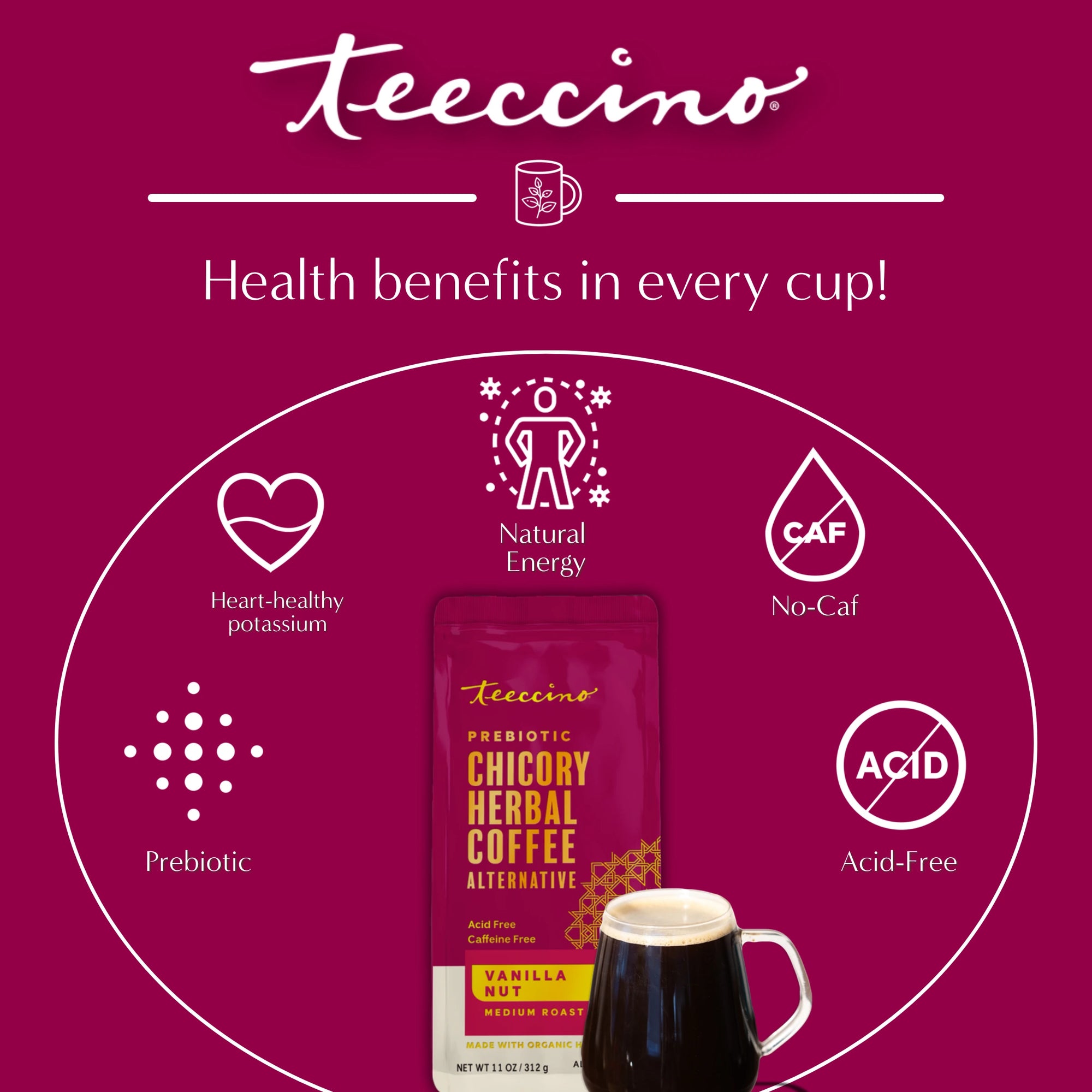 Vanilla Nut Chicory Herbal Coffee