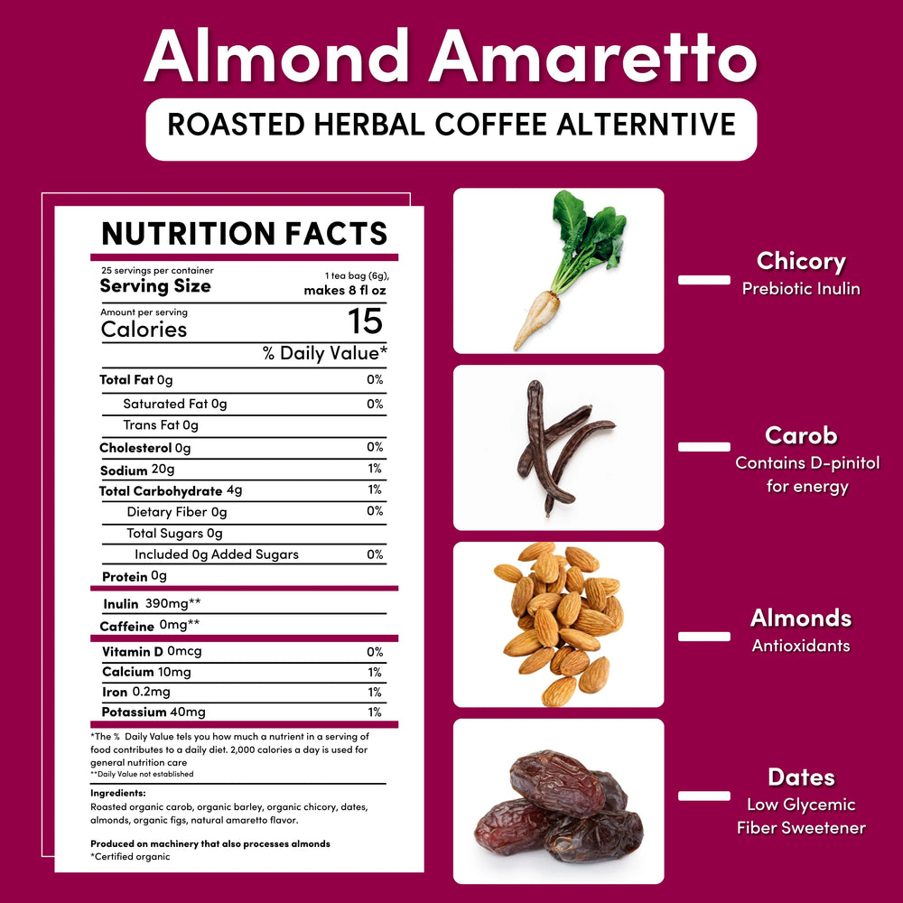 Almond Amaretto Chicory Herbal Coffee