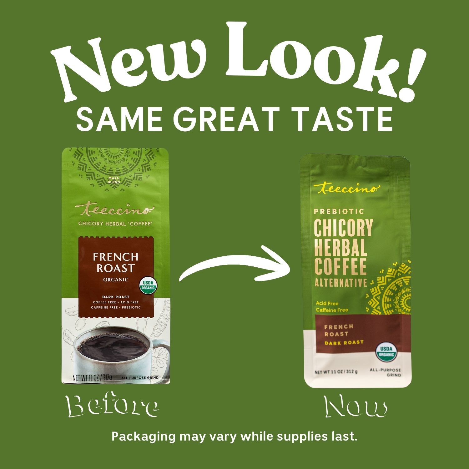French Roast Herbal Coffee Alternative – Teeccino