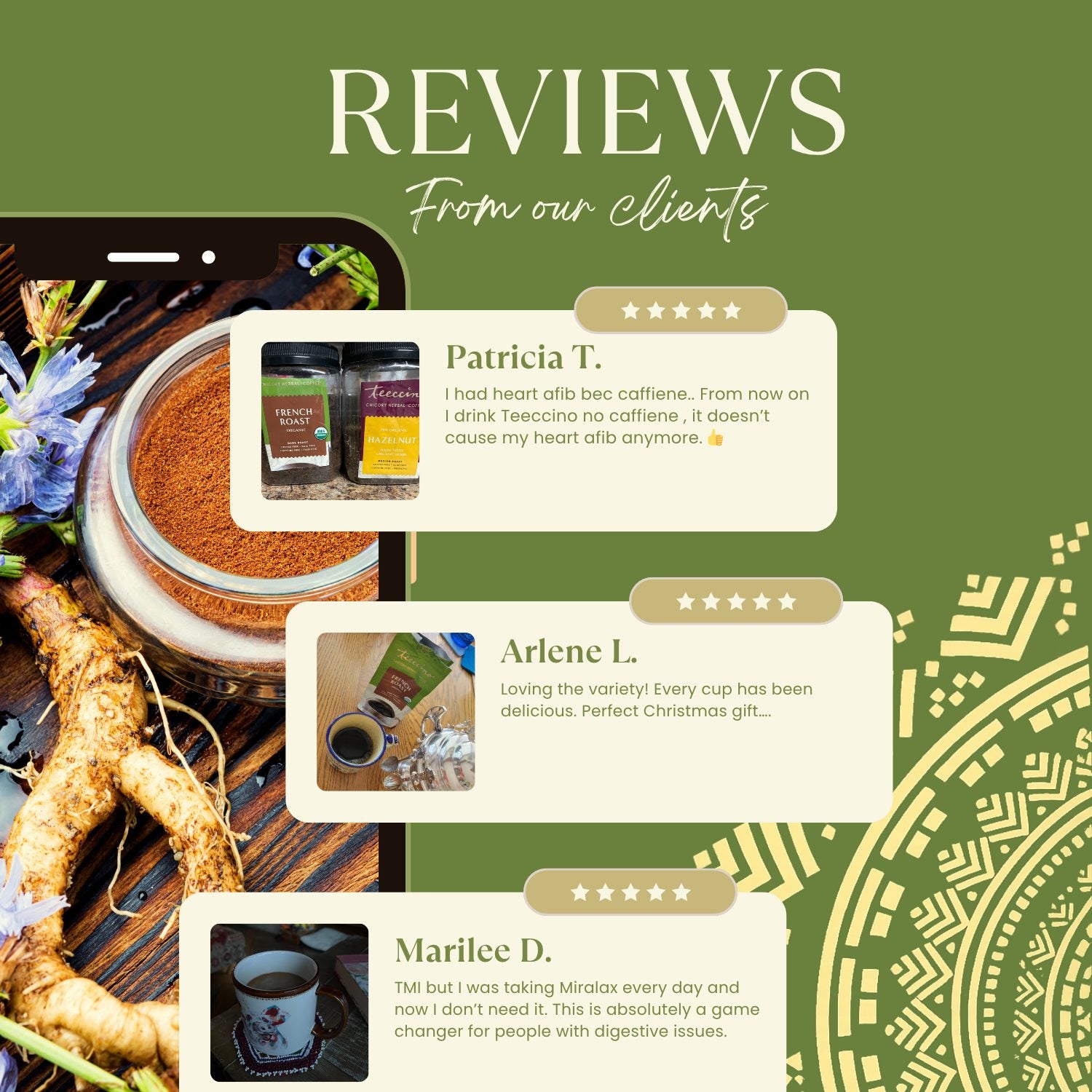 French Roast Herbal Coffee Alternative – Teeccino