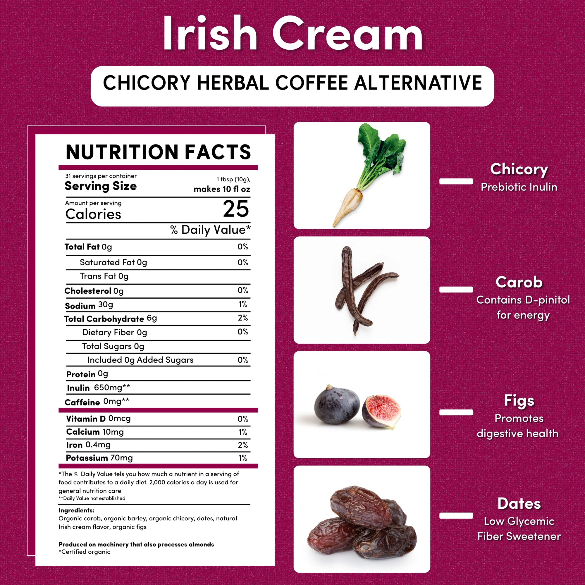 Irish Cream Herbal Coffee