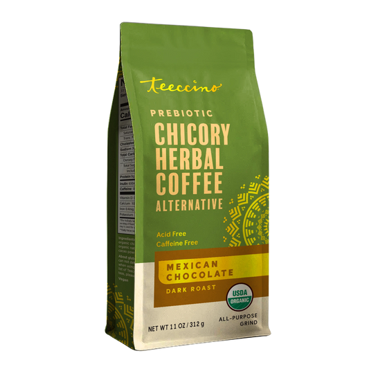 Teeccino Mexican Chocolate Chicory Herbal Coffee 11 oz ground new packaging