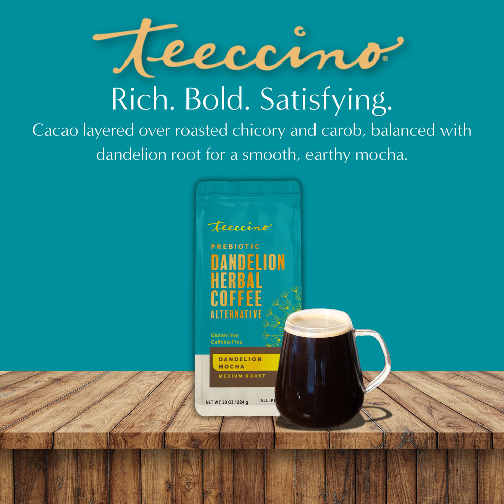 コーヒー turychan Dandelion Mocha Herbal Coffee – Teeccino
