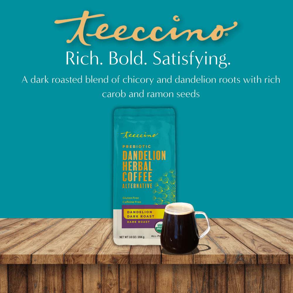 Dandelion Dark Roast Herbal Coffee – Teeccino