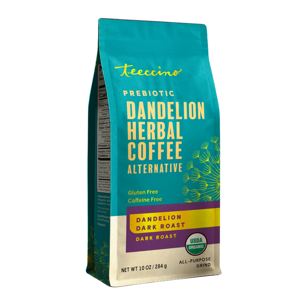 Dandelion Coffee — Bold Caffeine-Free Dark Roast – Teeccino