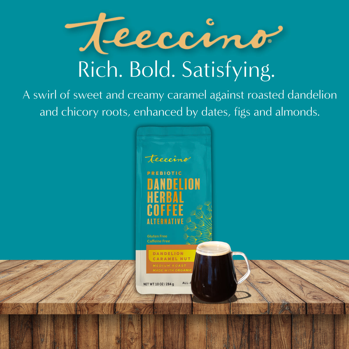 Dandelion Caramel Nut Chicory Herbal Coffee