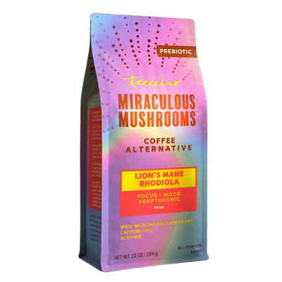 Lion's Mane Rhodiola Rose Mushroom Herbal Coffee