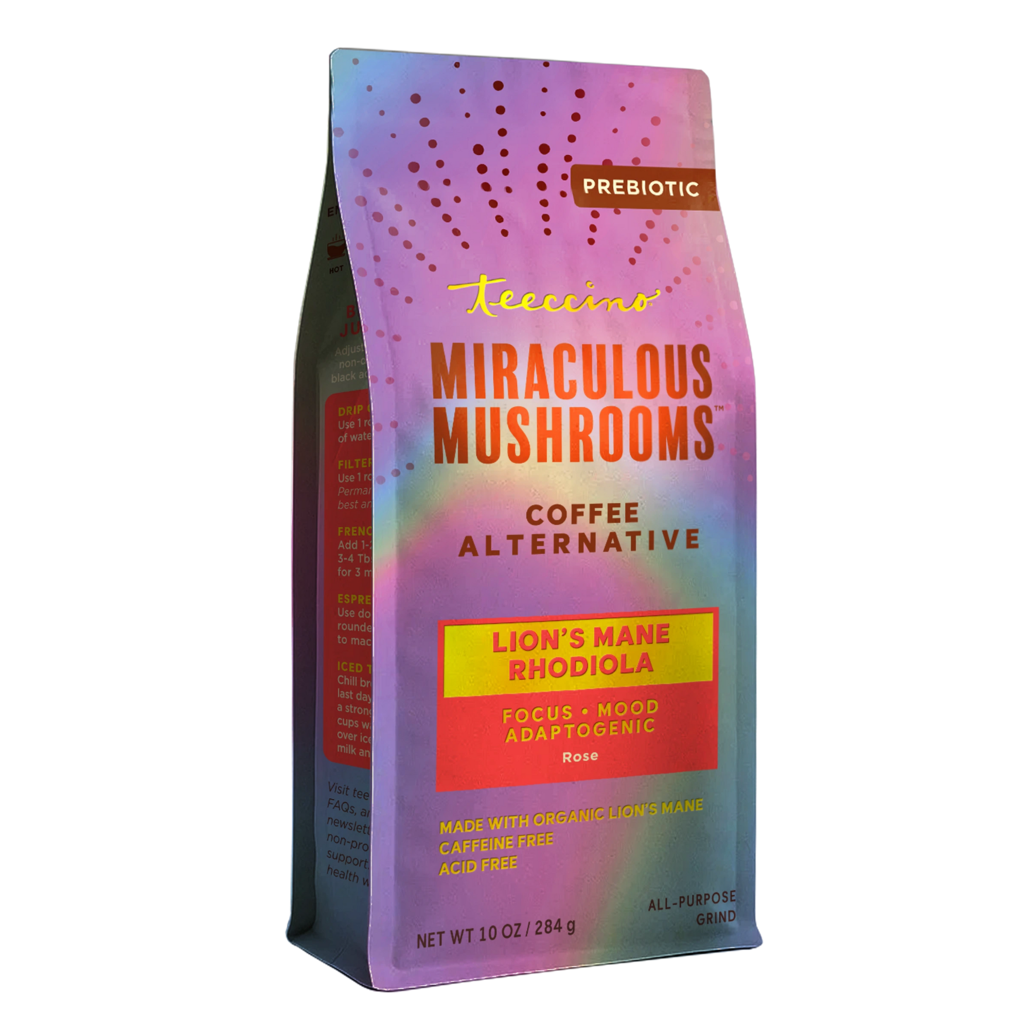 Lion's Mane Rhodiola Rose Mushroom Coffee – Teeccino