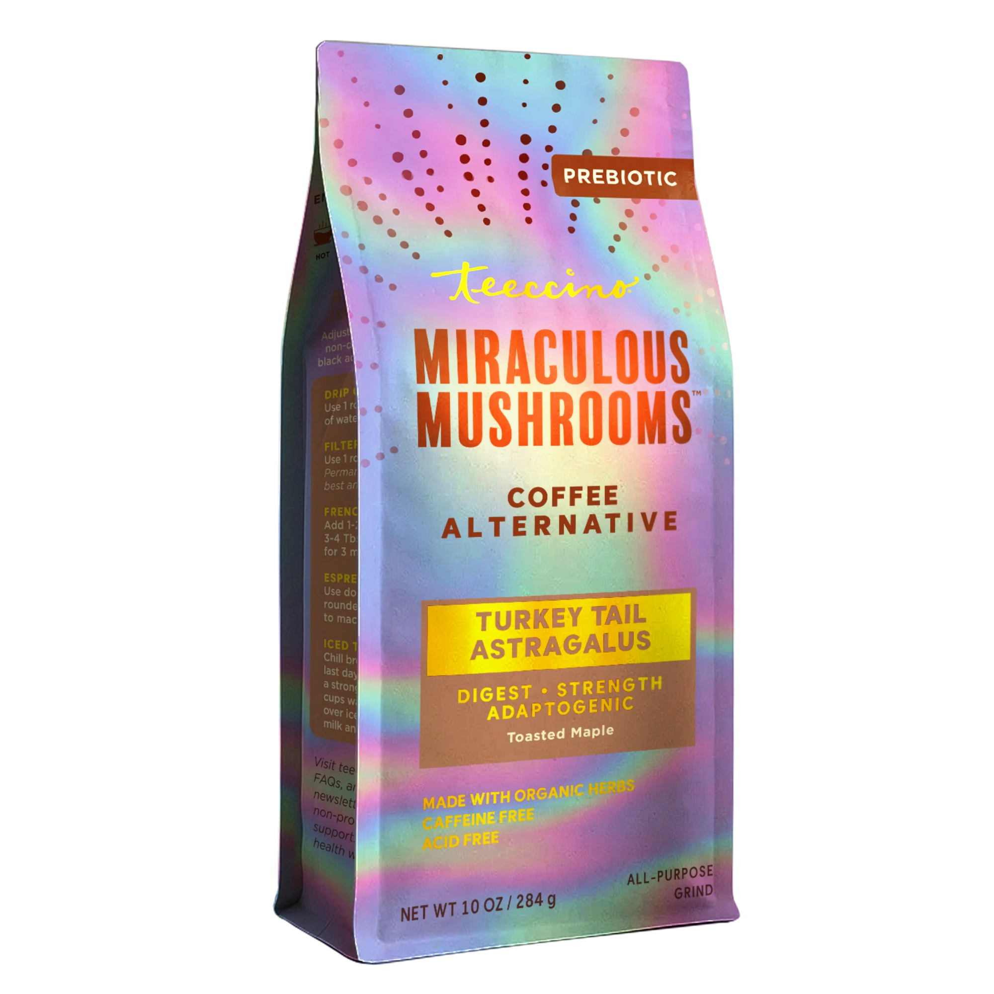 Turkey Tail Astragalus Toasted Maple Mushroom Herbal Coffee