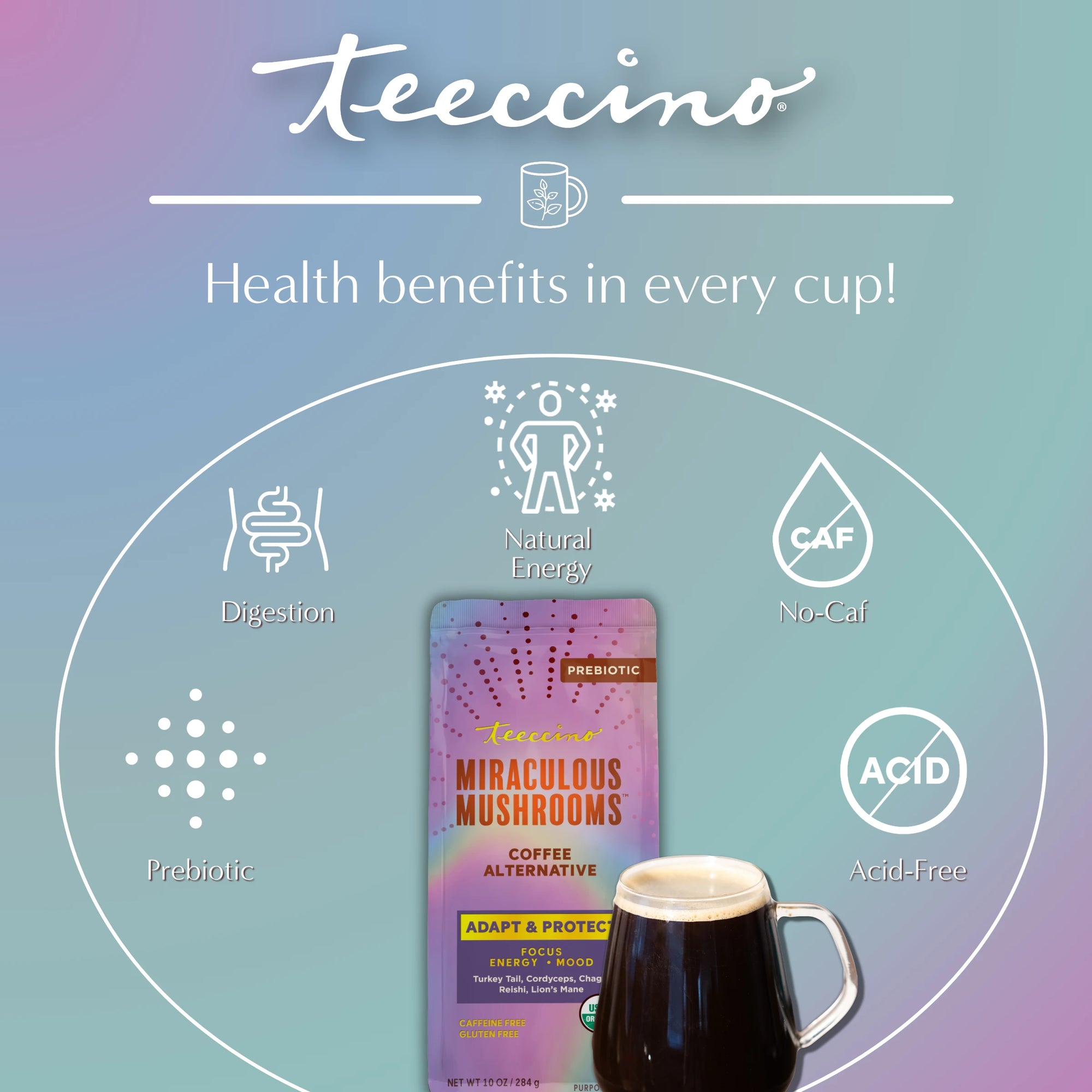 Miraculous Mushrooms® Adapt & Protect Herbal Coffee
