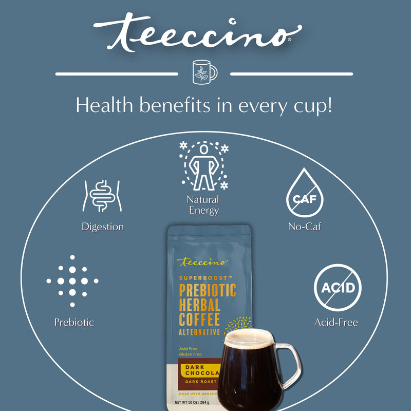Teeccino Dark Chocolate Herbal Coffee