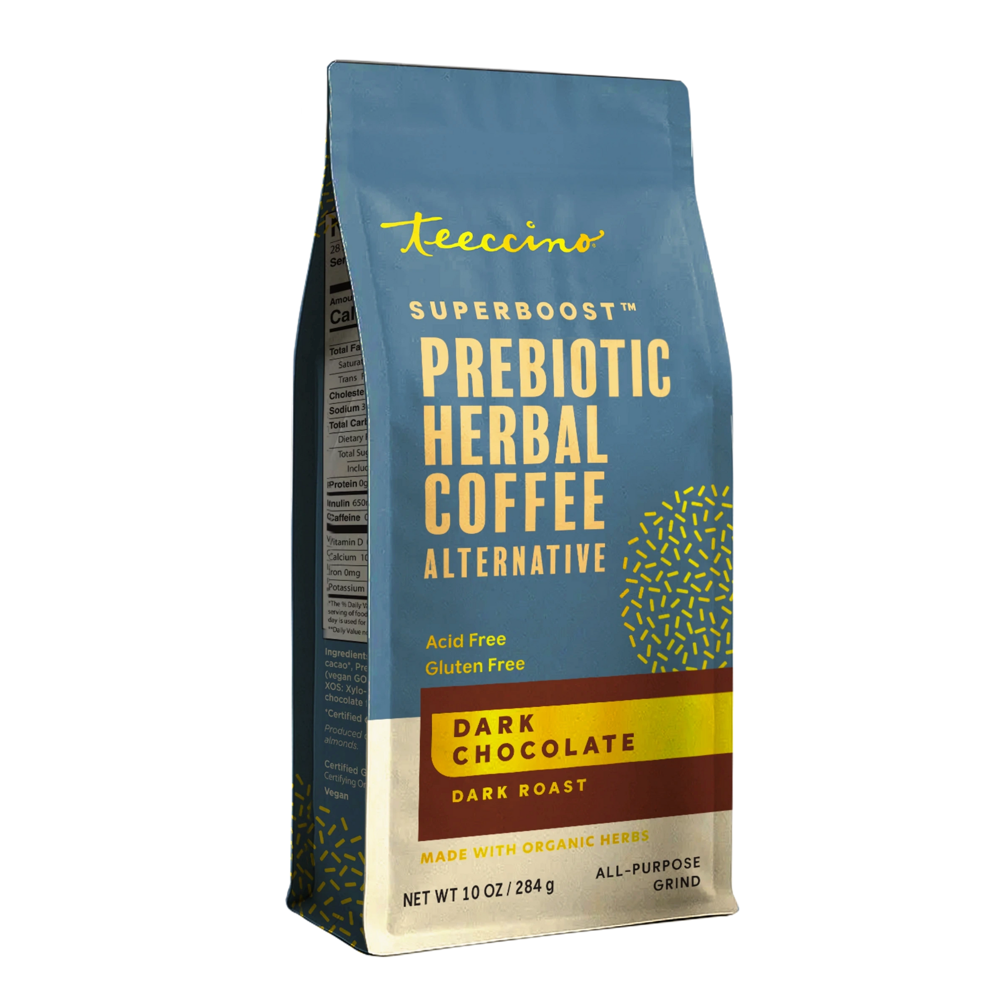 Dark Chocolate Prebiotic SuperBoost Herbal Coffee – Teeccino