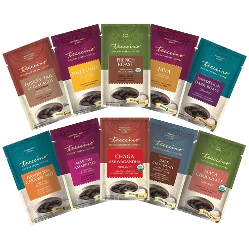Teeccino Herbal Coffee Sampler packets