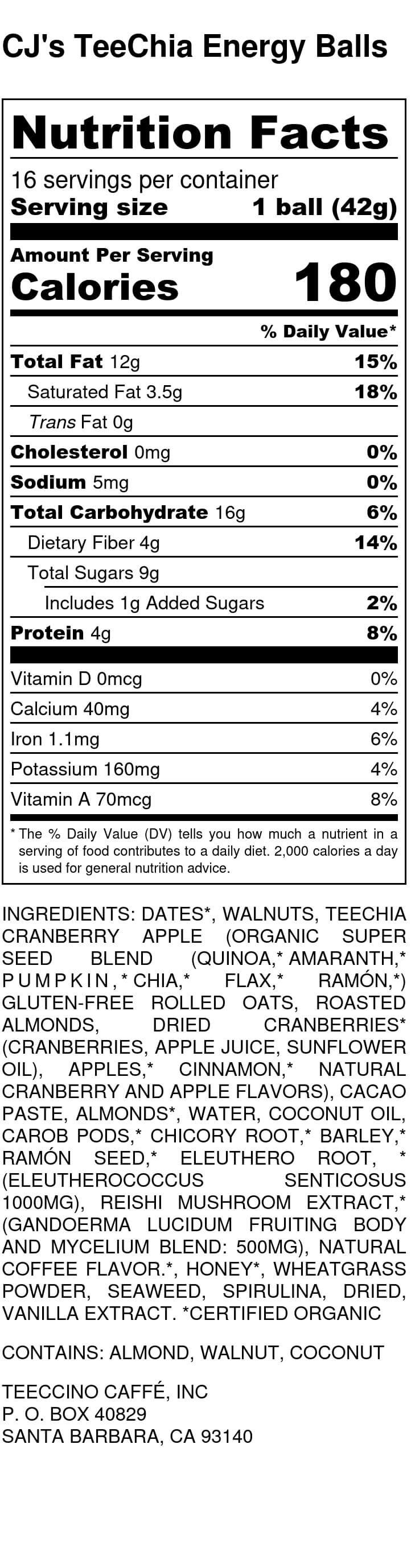 Nutrition facts