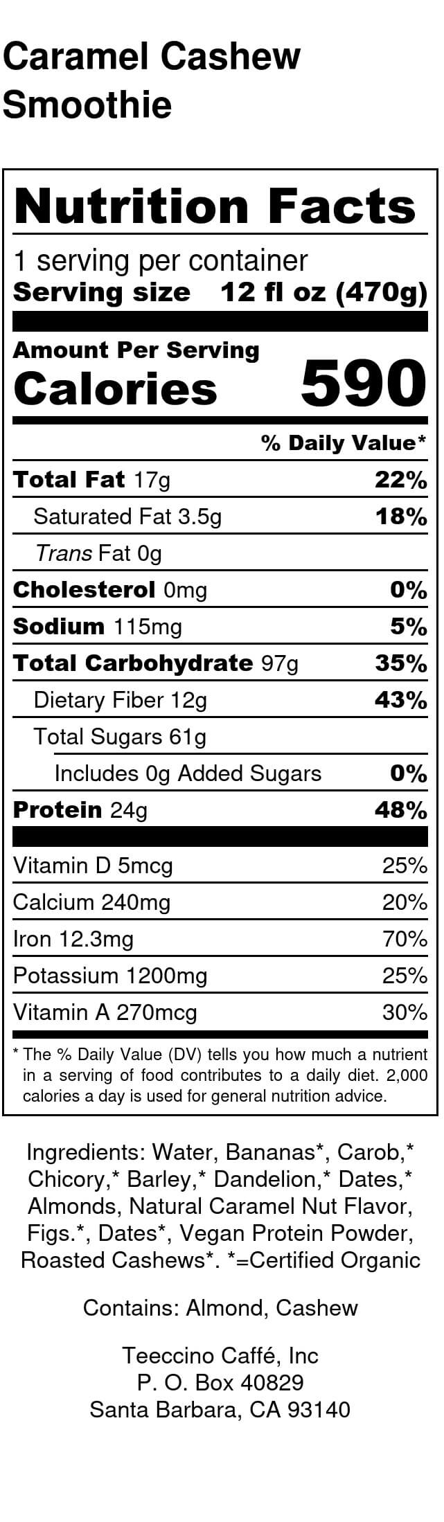 Nutrition facts