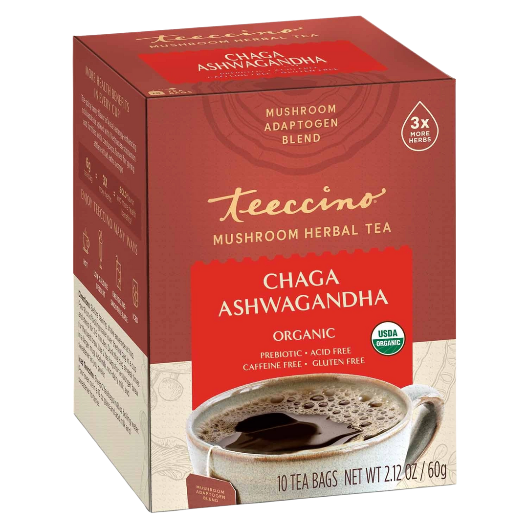 Chaga Ashwagandha Butterscotch Cream Mushroom Herbal Tea - Image 1