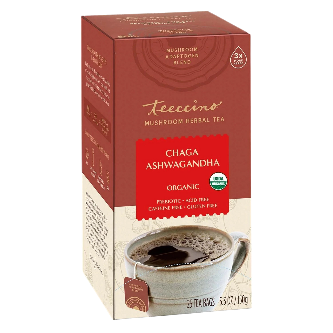 Chaga Ashwagandha Butterscotch Cream Mushroom Herbal Tea - Image 1