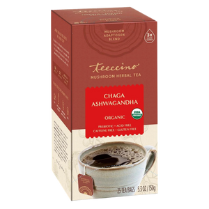 Chaga Ashwagandha Butterscotch Cream Mushroom Herbal Tea — 25 tea bags