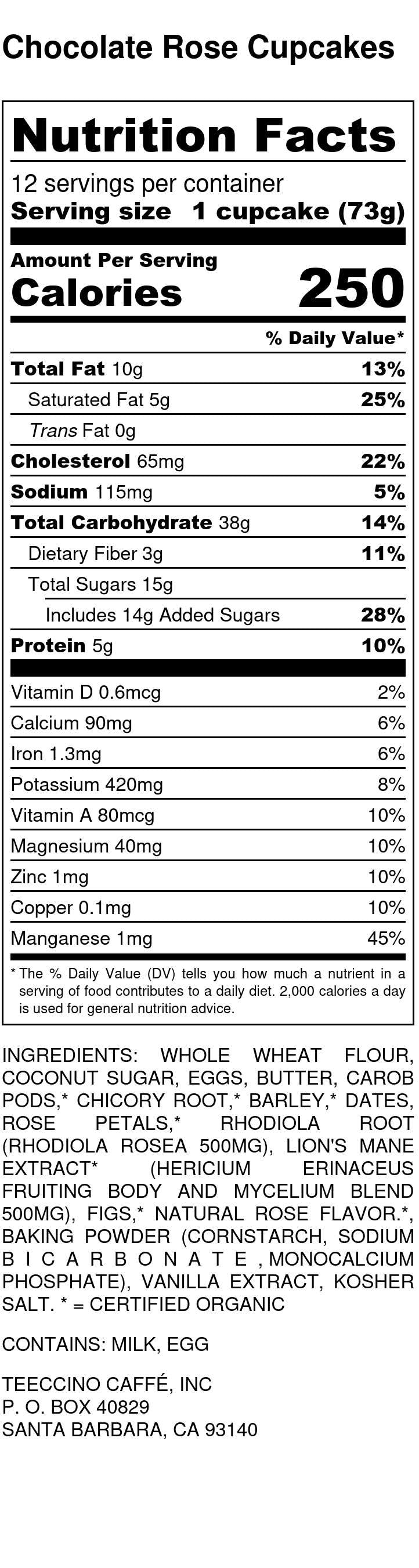 Nutrition facts