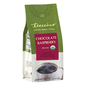 Chocolate Raspberry Chicory Herbal Coffee — 11 ounce ground