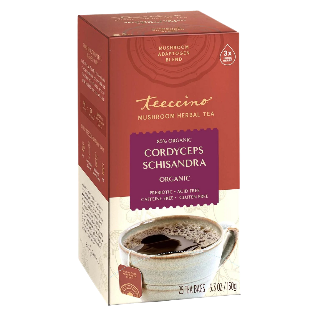 Cordyceps Schisandra Cinnamon Berry Mushroom Herbal Tea - Image 1