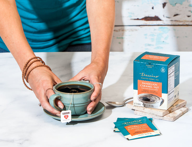 Teeccino Dandelion Caramel Nut Herbal Coffee & Tea