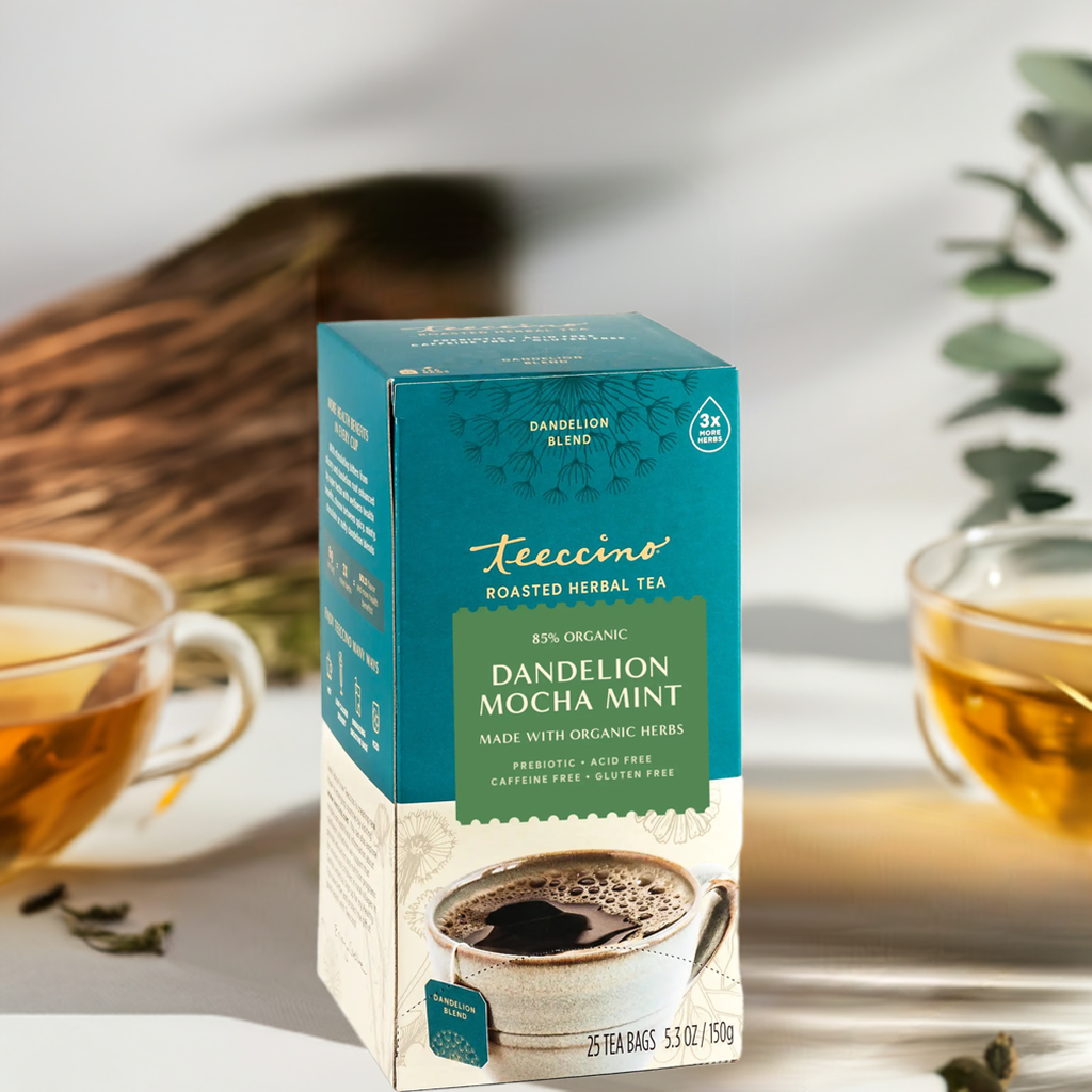 Dandelion Mocha Mint Roasted Herbal Tea – Teeccino