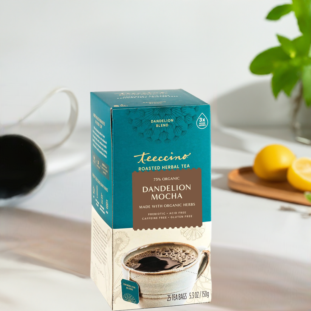 ティート　モヤンチーノ Dandelion Mocha Mint Herbal Coffee – Teeccino