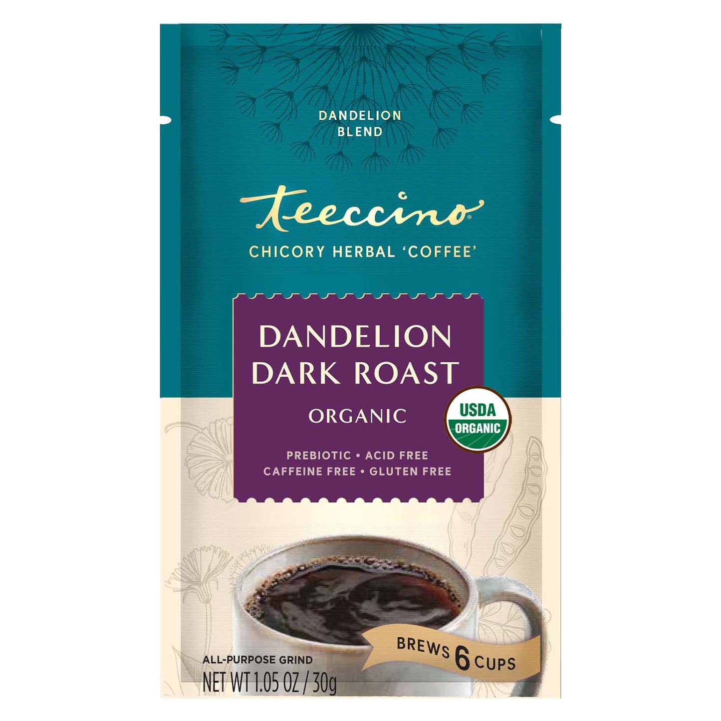 Dandelion Dark Roast Herbal Coffee
