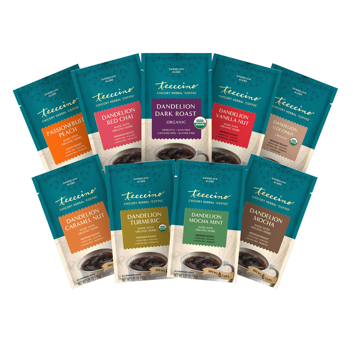 Dandelion Herbal Coffees Sampler