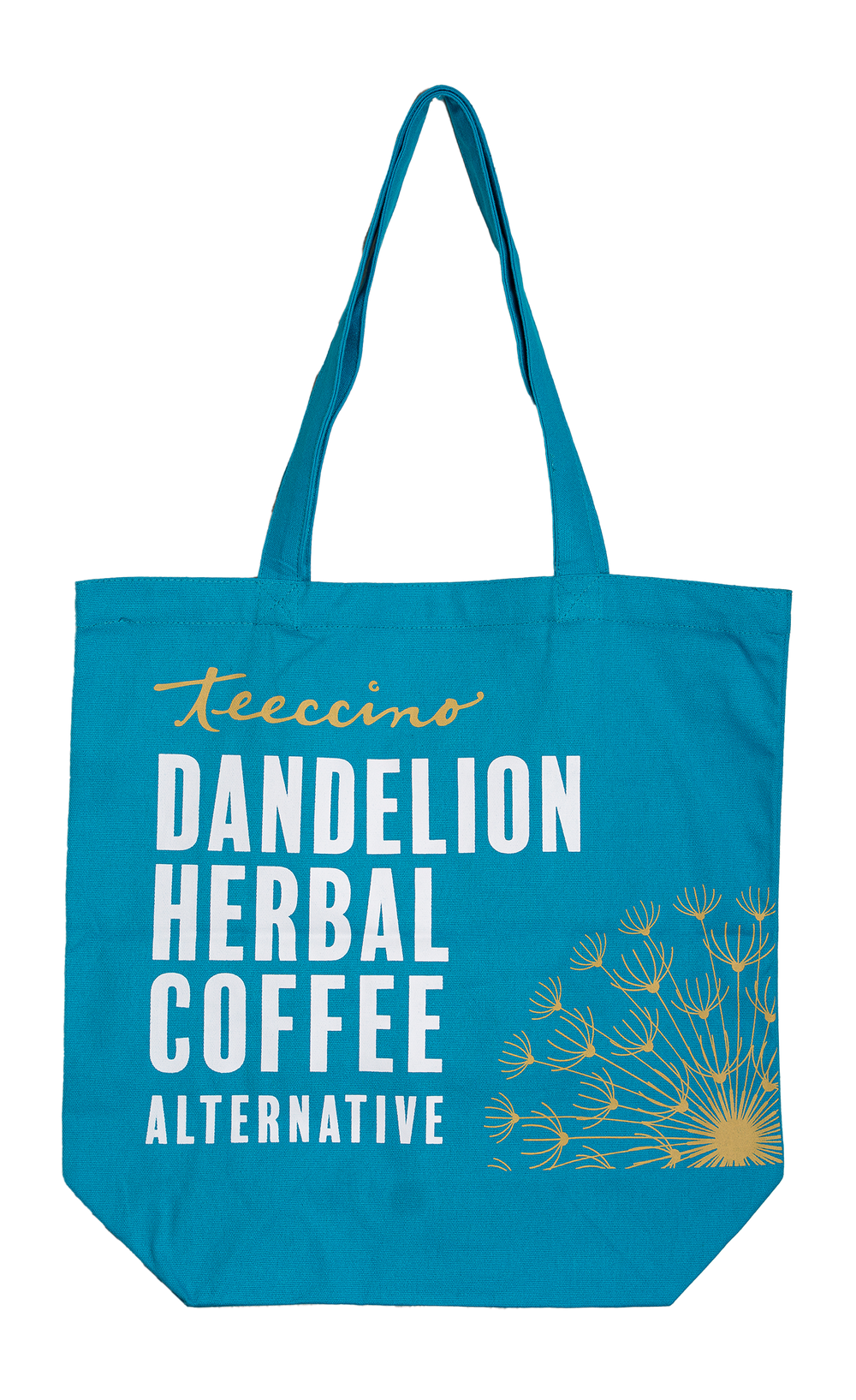 Teeccino Dandelion tote bag, front view