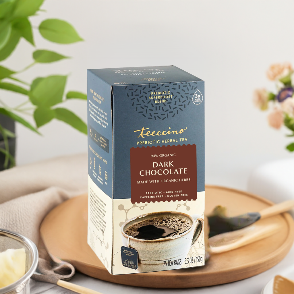 Dark Chocolate Prebiotic SuperBoost Herbal Tea – Teeccino